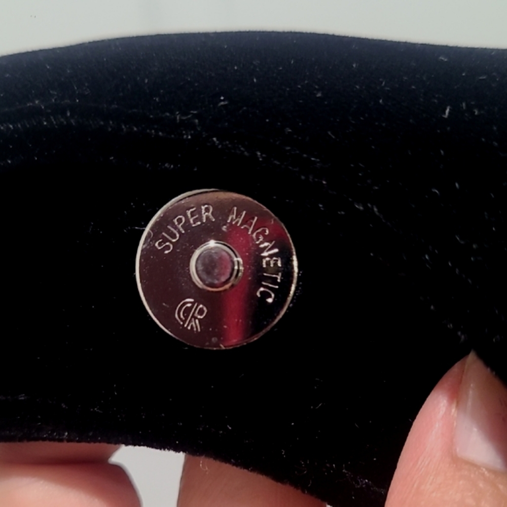 Black Shoulder Bag with Rhinestone Accent - Picture 4 of 9